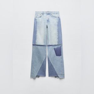 *BRAND NEW W TAGS* ZARA DENIM PATCH JEANS